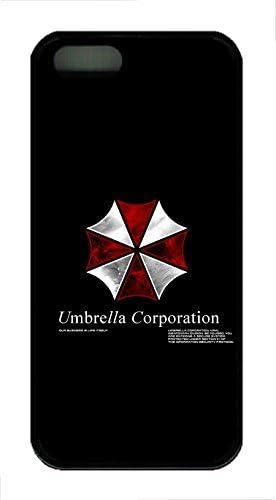 iPhone 5S Case, iPhone 5S Cases - High Quality Slim Fit Soft Rubber Bumper for iPhone 5/5s Umbrella Corporation Resident Evil Protective Black Rubber Back Case for iPhone 5/5S