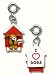 CHARM IT!© 2 Sided I Love Dogs ~ Dog in Red Dog House Charm 