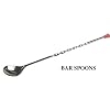 11'' Bar Mixing Spoon, Stainless Steel w/ Removable Red Tip