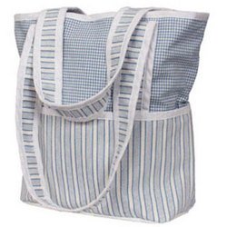 Tote Diaper Bag - Blue Sherbert