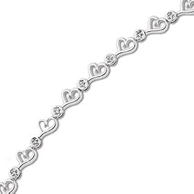Hearts with Diamonds Bracelet by Reeds