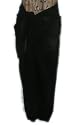Ladies Long Black Swimsuit Sarong Pareo Cover up OS