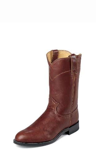 Justin Mens Classic Western Chestnut Leather Boot 7 D US