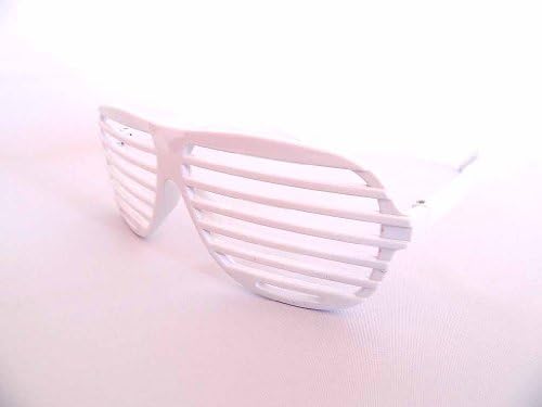 New Promotional Slat Shutter Shade Sunglasses (White)