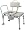 Padded Transfer Bench: Commode Transfer Tub Bench, with pail and cover