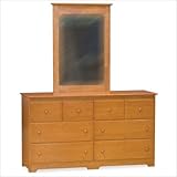 Windsor Dresser with Mirror in Caramel Latte