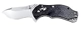 New SOG Knives Bluto Black Handle Aluminum Satin Finish Knife Includes Reversible Pocket Clip