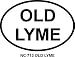OLD LYME Oval Bumper Sticker