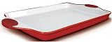 Review Starfrit 93650-004-0000 / Starfrit Heritage Ceramic Glazed Bakeware 10 Inch x 15 Inch Rectangle Pan