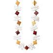 14k Gold, Multi-Color Mookaite & Biwa Pearl Necklace- 17 IN
