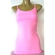 Nylon/Spandex Camisole Cami with Built in Shelf Bra and Adjustable straps in 9 colors (Click for colors)