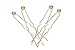 Decorative Gold Hair Pins - Set of Four (4)
