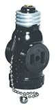 : Leviton 2 Outlet Socket Adapter With Pull Chain (C20-01406-000)