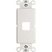 T08002-White Decorator Style Keystone Inserts - 1 Port