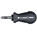 Stahlwille 4744-1 Steel Drill Pozidrive Stubby Screwdriver, 1 PZ Size, 80mm Length