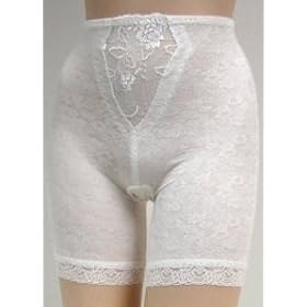 Jasmin Ivory Lace Trim Mesh Long Shaper Girdle #3597 S