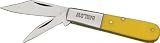 Barlow Yellow Handle Double Blade Folding Knife