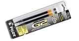 Pilot(R) Rollerball Pen Refills, Fits Dr. Grip Gel, G-2 LTD & Executive Q7 Pens, Fine Point, 0.7 mm, Black, Pack Of 2