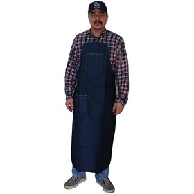 2-POCKET ULTRA-LONG 48''x25'' DENIM APRON by Hawk