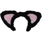 60ねこミミ 黒×ピンク
