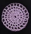 Lilac Classic Crocheted Hair Bun Cover- LARGE