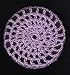 Lilac Classic Crocheted Hair Bun Cover- MEDIUM