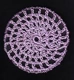 Lilac Classic Crocheted Hair Bun Cover- MEDIUM