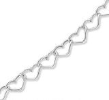 Happy Hearts Spring Ring 14k White Gold Bracelet