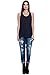 A+D® Womens Basic Cotton/Modal Slub Burnout Trapeze Tank Top