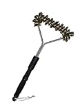 **Brass BBQ Grill Brush for Your Weber, Charcoal, Gas, Electric or Porcelain Grill. This BBQ Grill Cleaning Brush with Dual length Brass Bristles Make Cleaning Your Grill FAST, EASY & SAFE. The best BBQ Tool to Have in Your Arsenal. Bonus Grilling eCookbook with over 200 recipes. MADE IN THE USA and Risk Free with a 1 year Guarantee.