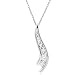 10K White Gold 0.50ctw. Diamond Journey Pendant with Chain
