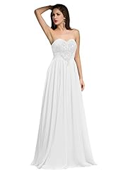 Beaded Chiffon Sweetheart Evening Dress/Prom Dress/Party Dress/Wedding Dress 