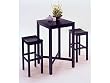 Black Bar Table with 2 Stools