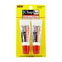 Chap Ice Medicated Balm - For Cold Sores, Fever Blisters and Chapped Lips, 2 pk,(OraLabs)