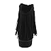 Reneeze AE17 Women's Side Zipper Fringe Low Block Heel Dress Ankle Booties
