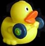 Weightlifter Rubber Duck