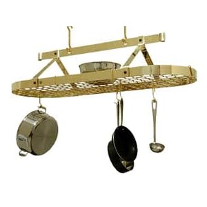 Enclume Brass Grid for Ceiling Mounted Four Foot Oval Pot Rack
