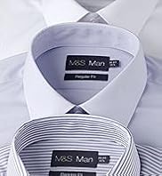 3 Pack Easycare Plain & Striped Shirts