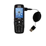 Retractable USB Cable for the Samsung Helio Drift SPH-503 with Power Hot Sync and Charge capabilities - Gomadic Brand w/ TipExchange Technology