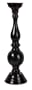 32" Shapely Black Pillar Floor Candle Holder
