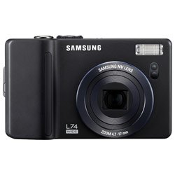 Samsung Digimax L74 Wide 7.2MP Digital Camera with 3.6x Wide Angle Advance Shake Reduction Optical Zoom (Black)