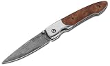 Boker - Senior, Burl Handle, Damascus Blade, Plain