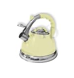 3.5L Steel Matt Cream Whistling Kettle for Boat Hob Gas Electric