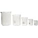 Corning Pyrex Assortment Pack of Low Form Griffin Beaker, Double Scale Graduated, 5 Sizes