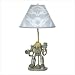 KIDS DECOR CYBORG SCI FI ROBOT SPACE LAMP BLUE SHADE