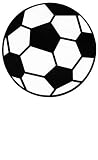 Soccer Ball Car Magnet, Magnet, Gifts, Racquets Sports Accessories