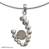 Rose quartz choker, 'Heartfelt Hug'