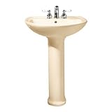 American Standard 0236.411.020 Cadet Pedestal Top and Leg with 4-Inch Centerset Holes, White