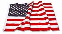 U.S. Nylon US Flag 3X5 ft - American Made - Embroidered Stars
