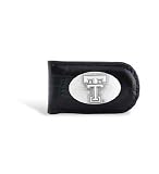 Texas Tech Leather Croco Black Magnetic Money Clip